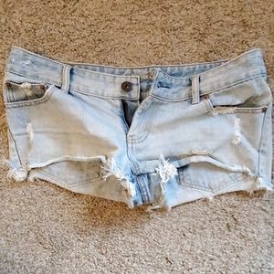 Denim shorts